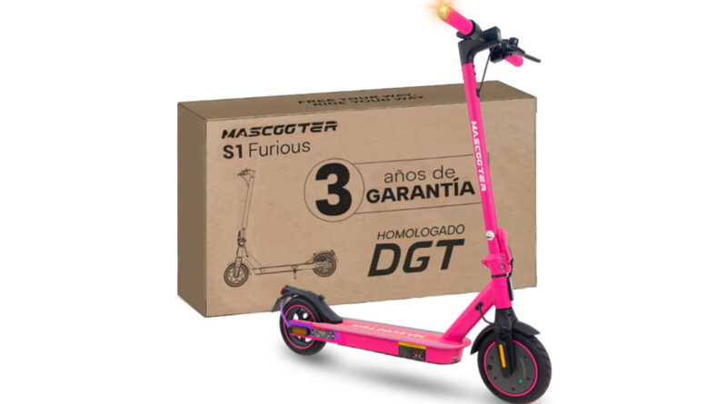 Mascooter presenta el patinete eléctrico S1 Furious con mejoras en autonomía y estabilidad urbana