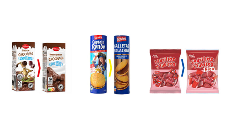 Ejemplos representativos de esta transformación son las galletas de chocolate Capitán Rondo, las gominolas Ladrillos y Tubitos, o el Batido de Chocolate