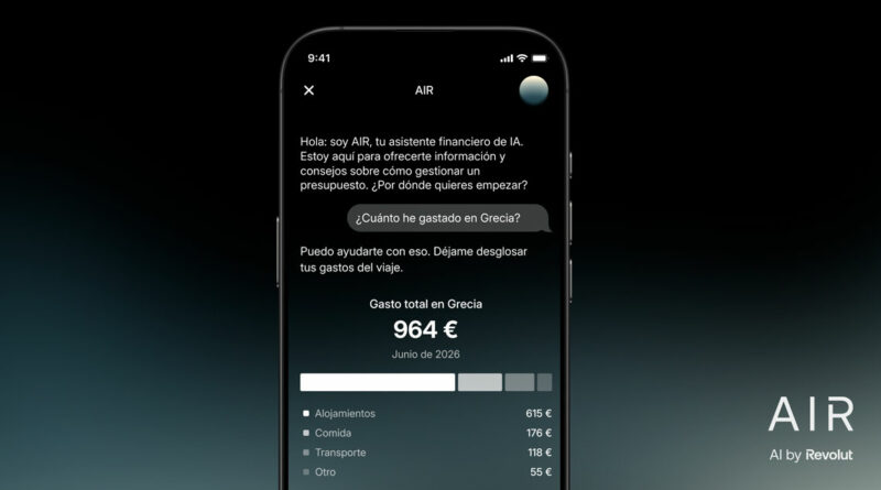 Revolut lanza en España AIR, un asistente financiero con IA