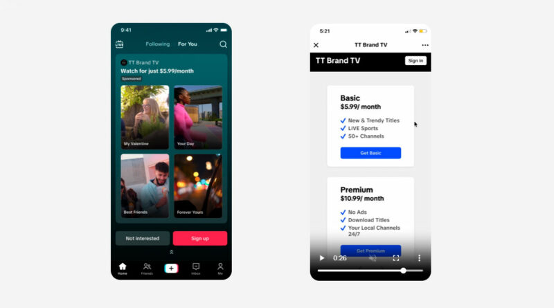TikTok lanza nuevos formatos publicitarios para estudios y plataformas OTT