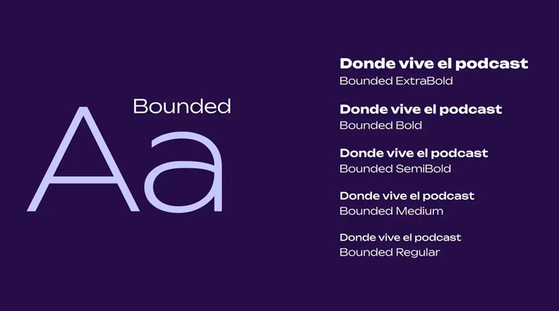 Familia tipográfica Bounded