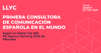 LLYC, Atrevia, Marco, Apple Tree y Evercom, únicas españolas en el TOP 250 de agencias de comunicación