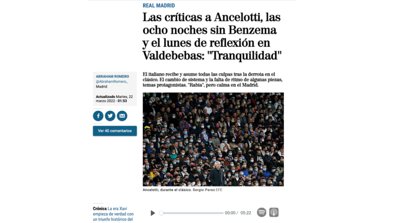 Unidad Editorial añade voz a las noticias de El Mundo